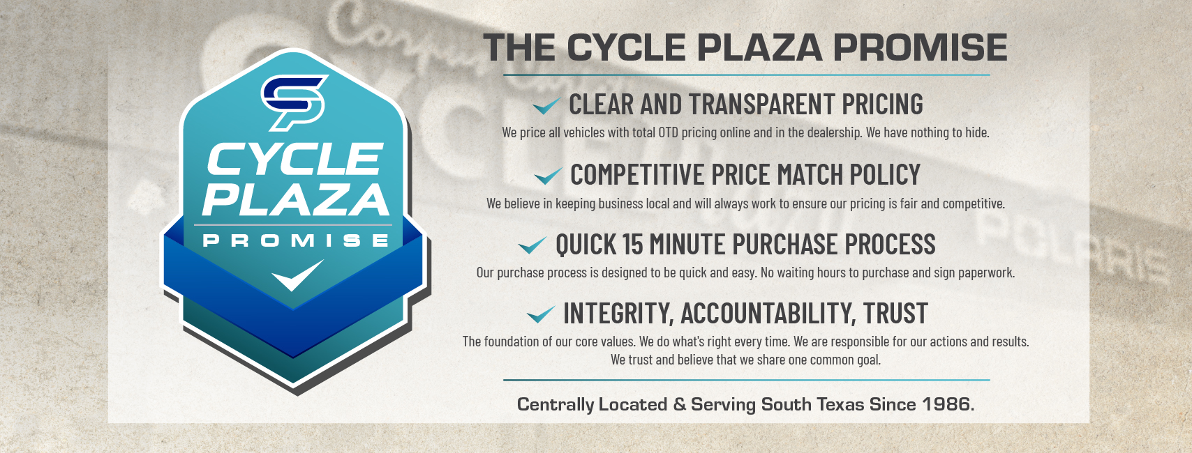 Our Location at Corpus Christi Cycle Plaza in Corpus Christi, TX